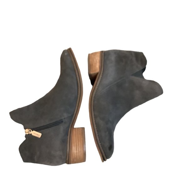 Blondo Women's IDA Waterproof Suede Ankle Zipper Boots Gray Size-Size 8.5 - Picture 7 of 12